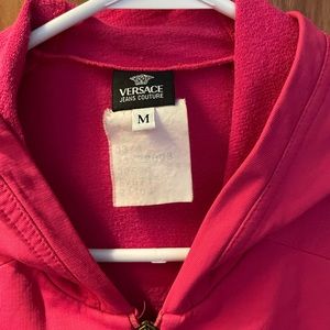 Versace zip up sweater